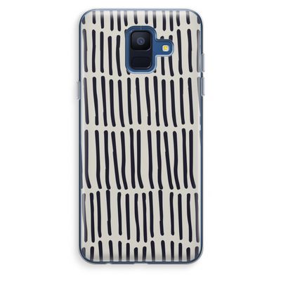 Moroccan stripes: Samsung Galaxy A6 (2018) Transparant Hoesje