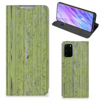 Samsung Galaxy S20 Plus Book | Wallet Case | Green Wood