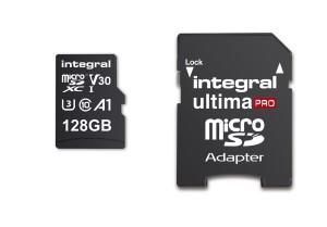 Integral 128GB PREMIUM HIGH SPEED MICROSDHC/XC V30 UHS-I U3 MicroSD