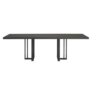 QLiv T2 tafel 220x100 Coal Black Eiken