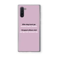 gij zijt ook iemand: Samsung Galaxy Note 10 Transparant Hoesje