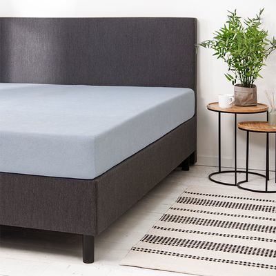 Carese Luxe Badstof Hoeslaken - Stretch - Blauw 80/90 x 200/220