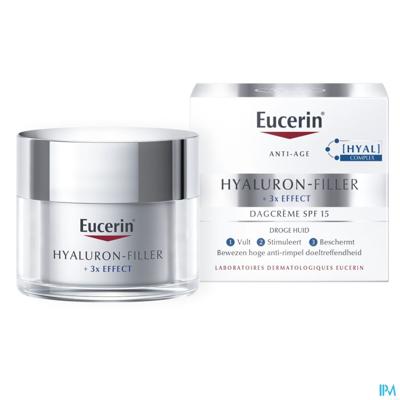 Eucerin Hyaluron-Filler 3x Effect Dagcrème Droge Huid Anti Age en Rimpels SPF15 50ml