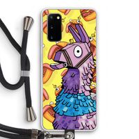 Loot Burger: Samsung Galaxy S20 Transparant Hoesje met koord