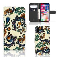 Wallet Case Apple iPhone X | Xs Barok Flower Wallet Case Apple iPhone X | Xs Barok Flower