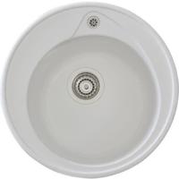 STRADOUR Wastafel gebouwd in RONDA, in SMC WHITE UNI - 17, 1 kom, afm. Ø 49 cm, handmatig legen