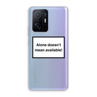 Alone: Xiaomi 11T Pro Transparant Hoesje