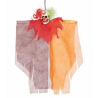 Hangdecoratie pop horror clown 30 cm - thumbnail