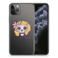 Silicone Back Case Apple iPhone 11 Pro Boho Skull - thumbnail