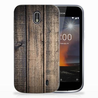 Nokia 1 | Bumper Hoesje | Steigerhout