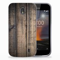 Nokia 1 | Bumper Hoesje | Steigerhout