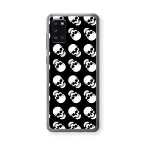 Musketon Skulls: Samsung Galaxy A31 Transparant Hoesje