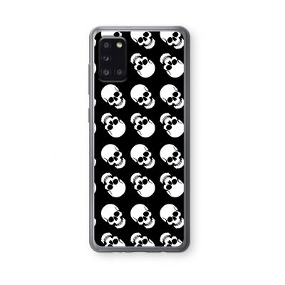 Musketon Skulls: Samsung Galaxy A31 Transparant Hoesje