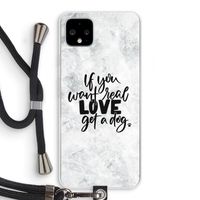 Partner in crime: Pixel 4 XL Transparant Hoesje met koord