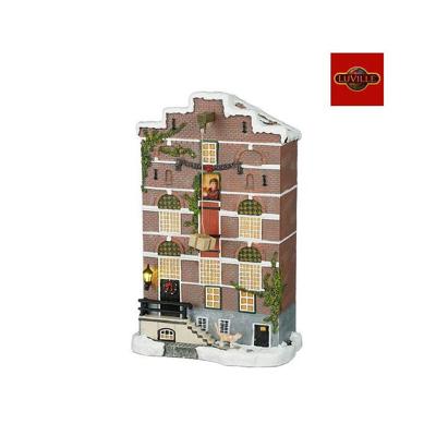 Warehouse facade battery operated l18,5xb10,5xh29cm - Luville