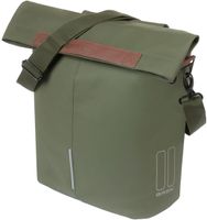 Basil tas city shopper vegan leather | moss green