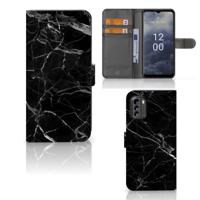 Nokia G60 | Bookcase | Marmer Zwart - Origineel Cadeau Vader