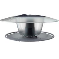 Prosperplast Vogels voedersilo - grijs - vogels voederplek - 30 cm - kunststof - huisje