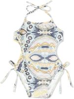 Cult Gaia maillot de bain Eve à découpes - Blanc