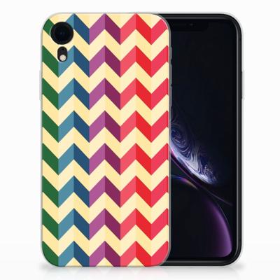 Apple iPhone Xr | TPU bumper | Zigzag Multi Color