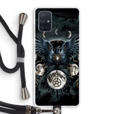 Sinister Wings: Samsung Galaxy A71 Transparant Hoesje met koord