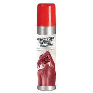 Rode bodypaint spray/body- en haarspray 75 ml   -