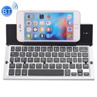 GK608 Ultra-thin opvouwbare Bluetooth V3.0 toetsenbord ingebouwde houder ondersteuning Android / iOS / Windowssysteem (grijs)