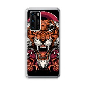 Tiger and Rattlesnakes: Huawei P40 Transparant Hoesje