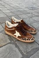 Golden Goose sneakers Ballstar GWF00117.F008064.55732 brown/leopard/silver