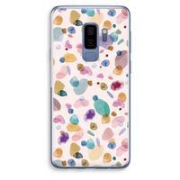 Terrazzo Memphis Pink: Samsung Galaxy S9 Plus Transparant Hoesje