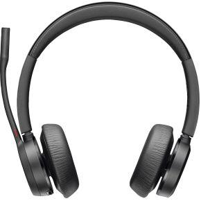 POLY Voyager 4320 UC stereo USB-A-headset + BT700 USB-A-adapter + oplaadstandaard