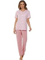 Zachtroze katoenen pyjama Pastunette