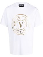 Versace Jeans Couture t-shirt en coton à logo imprimé - Blanc