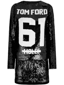 TOM FORD robe courte 61 sequins - Noir