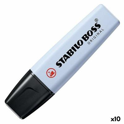 Markering Stabilo Licht Blauw (10 Stuks)