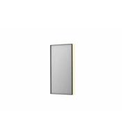 Spiegel INK SP32 50x4x100 cm Incl. Indirect LED-Verlichting Rondom en Spiegelverwarming Geborsteld Metal Black