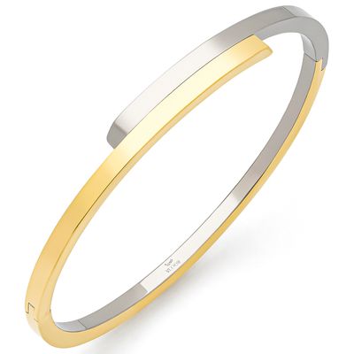 Boccia 03041-05 Armband Bangle Titanium zilver- en goudkleurig 60 mm