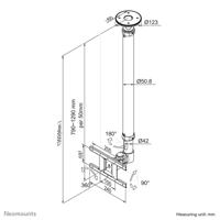 Neomounts FPMA-C100SILVER monitor plafondsteun bevestiging - thumbnail