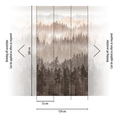 Livingwalls Metropolitan Stories. Travel Stories - Bruin - Landschap - 391812