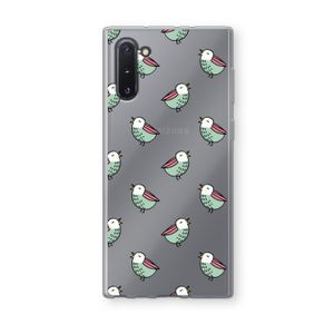 Vogeltjes: Samsung Galaxy Note 10 Transparant Hoesje