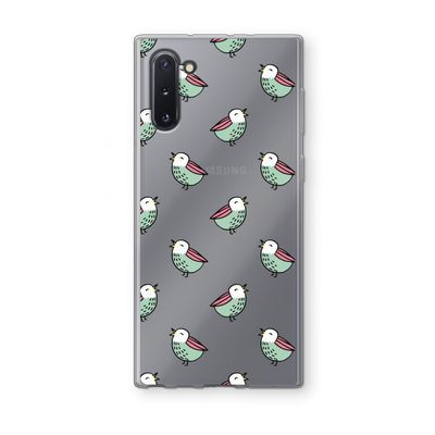 Vogeltjes: Samsung Galaxy Note 10 Transparant Hoesje