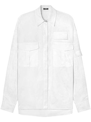 Versace chemise à motif Barocco en jacquard - Blanc