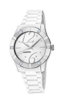 Horlogeband Calypso K5715-1 Kunststof/Plastic Wit