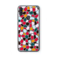 Colored Giraffe: Samsung Galaxy A11 Transparant Hoesje