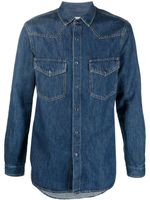 Valentino Garavani chemise en jean à manches longues - Bleu