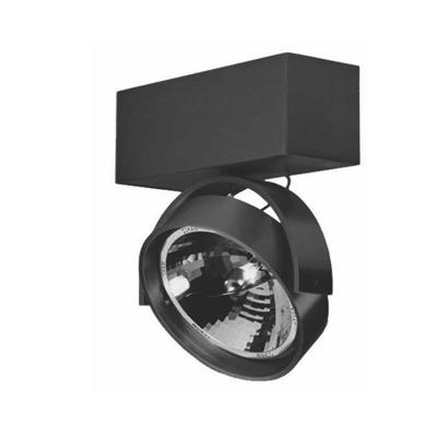 Artdelight 12 volt opbouwspotDutchess Beam zwart - QR 0001 ZW
