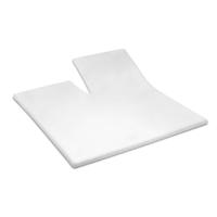 Leen Bakker - Cinderella Splittopper Hoeslaken - 180x210 Cm - Katoen - Wit