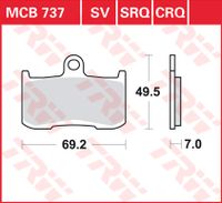 TRW Remblokken, en remschoenen voor de moto, MCB737CRQ Hyper carbon - thumbnail