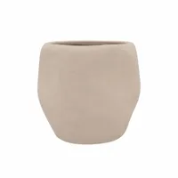 Lisboa organische bloempot voor binnen 20X20X18CM zand