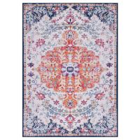 Vidaxl Vloerkleed Bedrukt 80x150 Cm Stof Meerkleurig - thumbnail